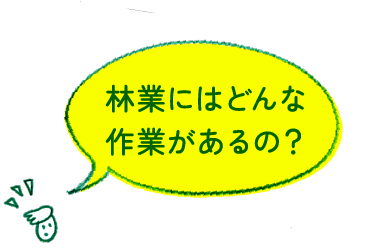 林業にはどんな作業があるの？