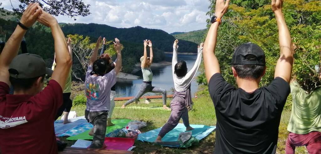 森ヨガ体験会 in 三河湖園地