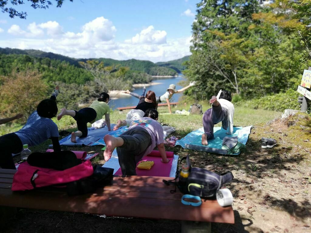 森ヨガ体験会 in 三河湖園地