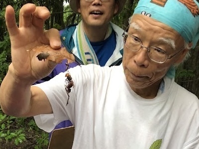 北岡先生と一緒に里山観察